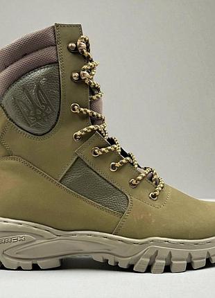 Тактичні жіночі демісезонні берці шкіряні. 36-49р олива. натуральна гідрофобна шкіра! dsdf-2142 44