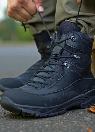 Военные женские демисезонные берцы из кожи. 36-46р черные. усиленная пятка и носок! stdf-2163 42