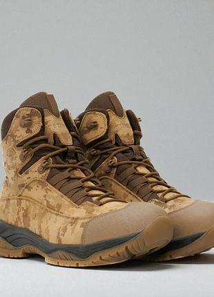 Военные женские зимние берцы из кожи. 36-46р койот+пиксель. адаптированы к постоянным нагрузкам! stzf-2142 44