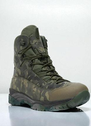 Военные мужские зимние берцы из кожи. 36-46р олива+пиксель. теплые и удобные! stzm-1051 36
