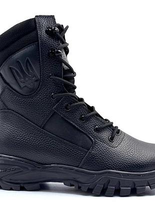 Тактические женские демисезонные берцы кожаные. 36-49р черные. усиленный носок и пятка! dsdf-2145 38