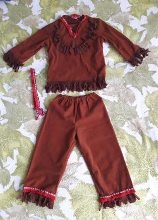 Новогодний костюм индейца