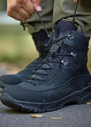 Военные женские зимние берцы из кожи. 36-46р черные. легкие и теплые! stzf-2148 37