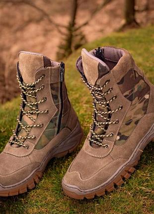 Берці жіночі зимові тактичні. 36-49р койот. натуральна гідрофобна шкіра! dszf-2101