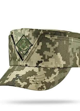 Кепка военная армейская уставная с кокардой пиксель мм14 70% хлопок 30% полиэстер размер xl ve-33