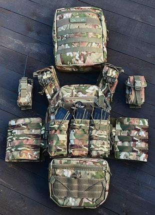 Плитоноска gen.9 для плит 25x30 см с боковыми карманами 15x30 см мультикам комплект из трех подсумокв та dm-11