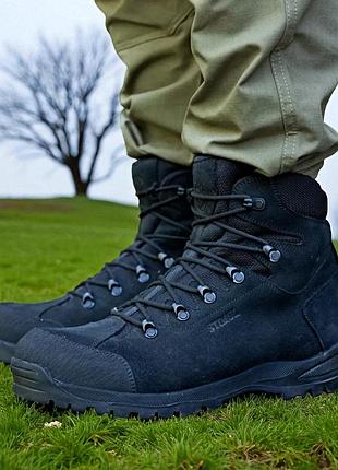 Військові жіночі зимові берці з кожі. 39-47р чорні. витримують постійні навантаження! stzf-2139 46