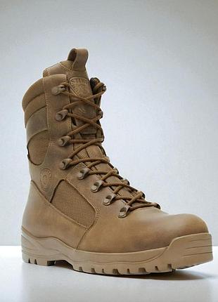Військові чоловічі демісезонні берці з кожі. 39-47р койот. водонепроникні! stdm-1059 47