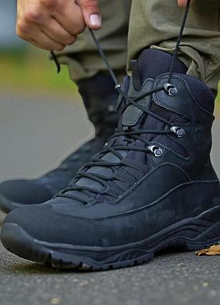 Військові чоловічі берці зимові. 36-46р чорні. 100% натуральна шкіра! stzm-1058 36