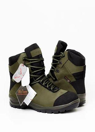 Зимние wintherm olive берцы кевларом теплее легче водонепроницаемые с быстрой шнуровкой размеры 39- dm-11