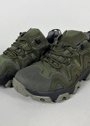 Кроссовки тактические ut force gore tex оливка trekking водонепроницаемая кожа cordura резиновая подошва dm-11