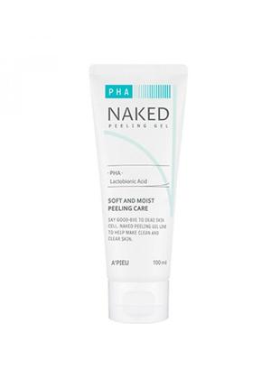 Пілінг скатка з кислотами аха a'pieu naked peeling gel (pha) 100 мл