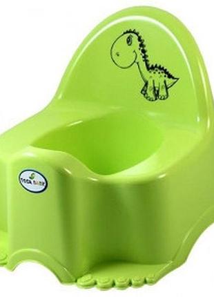 Горщик дитячий dino з музикою lime