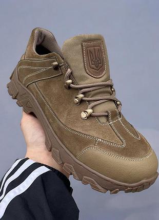 Демисезонные мужские тактические кроссовки. 36-50р койот. из натуральной кожи! mbdm-1024