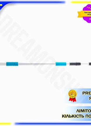 Dm ручка для щітки специфікація 2.2 телескопічна bi-plast металева 134-300 см для миття у важкодоступн spe|lz