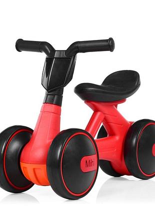 Дитячий толокар мотоцикл m 4086-3 красный, до 20 кг