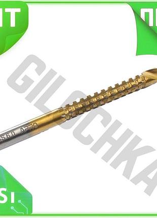 Ve свердло фрезерне apro 6мм new version титан для дерева пластику металу універсальний свердло для от n6w_ver