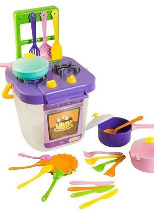 Набор столовой посуды tigres 39153 ромашка с плиткой 25 элементов