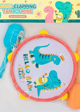 Музыкальные инструменты 8838-13 барабан, маракасы в пакете