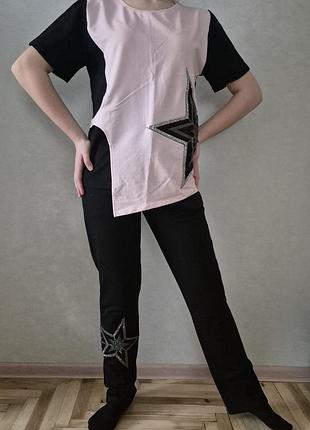 Спортивный костюм sogo турецкий женский со стразами модель mr765