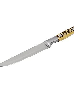 Нож кухонный универсальный с декоративным рисунком l 29 см лезвие 17 см