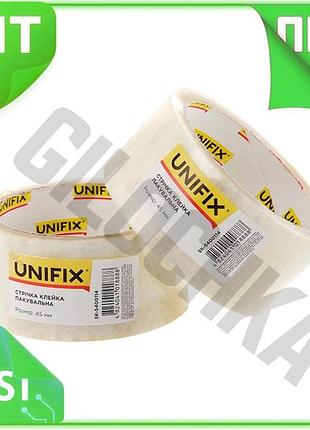 Ve скотч unifix прозрачный упаковочный new version 45 мм x 50 м 40 мкм для упаковки и фиксации грузов n6w_ver