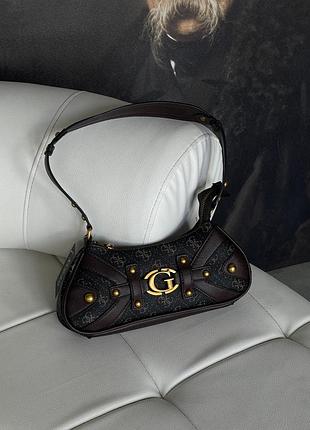 Сумка guess mintha shoulder bag коричневий