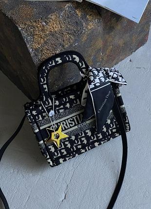 Сумка dior шопер тканий small size чорний є