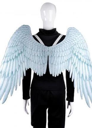 Крила білі з блакитним косплей 75х105 см