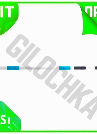 Ve ручка для щетки телескопическая new version bi-plast металлическая 134-300 см для мытья в труднодос n6w_ver