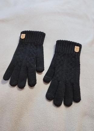 Мужские теплые варежки