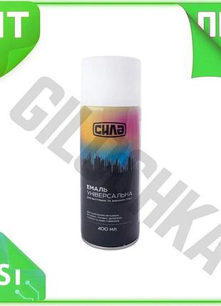 Ve краска аэрозольная сила 400 new version мл белая мат для покраски металла дерева бетона стекла и др n6w_ver
