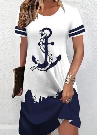 Морской костюм хl, платье на морскую вечеринку. рост 175-180см мод.1