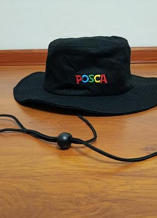 Черная панама posca хлопок