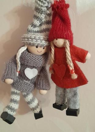 Фигурки деток - декор на елочку