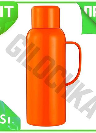 Ve вакуумный термос 820 мл new version с датчиком температуры оранжевый для путешествий и активного от n6w_ver