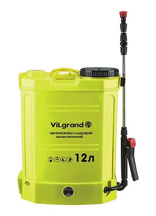Опрыскиватель аккумуляторный vilgrand sga-12rp 12л (12 в; регулятор мощности; раздвижная удочка 96 см)