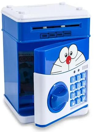 Синий электронная копилка-сейф с кодовым замком