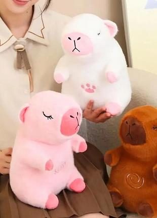 Интерактивная дышащая капибара snuggle pulse capybuddy 30 см мягкая плюшевая игрушка