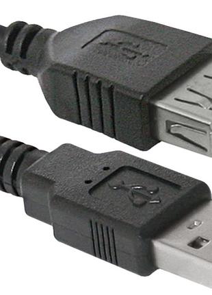 Кабель defender usb02-06 usb2.0 am-af, 1.8м, пакет (87456) (6232763)