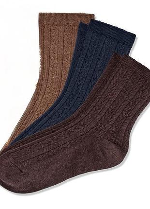 Шкарпетки з візерунком «косичка»