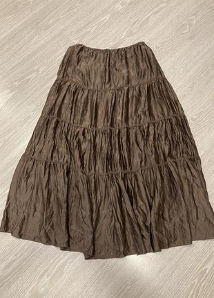 Юбка макси длины 100% шелк