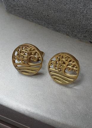 Сережки-цвяшки viking tree of life