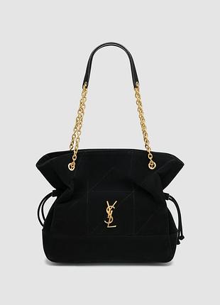 💎 saint laurent jamie shopping in suede black 33 х 31.5 х 9.5 см