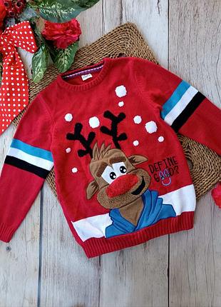 Новогодний свитер джемпер для мальчика