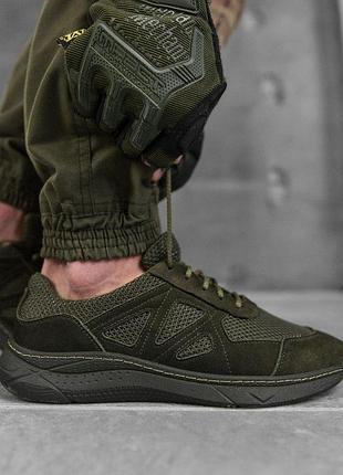 Летние тактические кроссовки city олива /\
