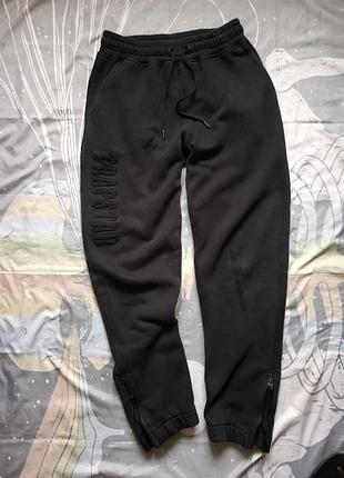 Теплые брюки на флисе trapstar. размер s (46).