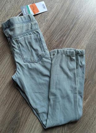 Тонесенькі літні джинси джегінси для дівчинки на 6-7 років 122 розмір