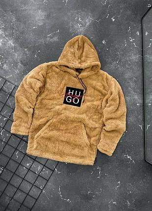 Мужское худи теплый плюшевый свитер зимнее худи высокого премиального качества плотный материал красивый приятный материал