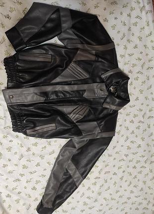 Вінтажна шкіряна куртка вінтажна шкіряна куртка косуха шкіряна куртка p.g alta moda